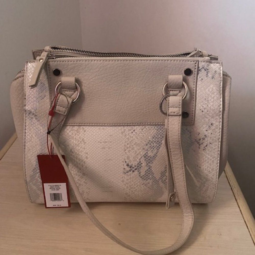 ENZO Angiolini Eb Namias Snakeskin print satchel
